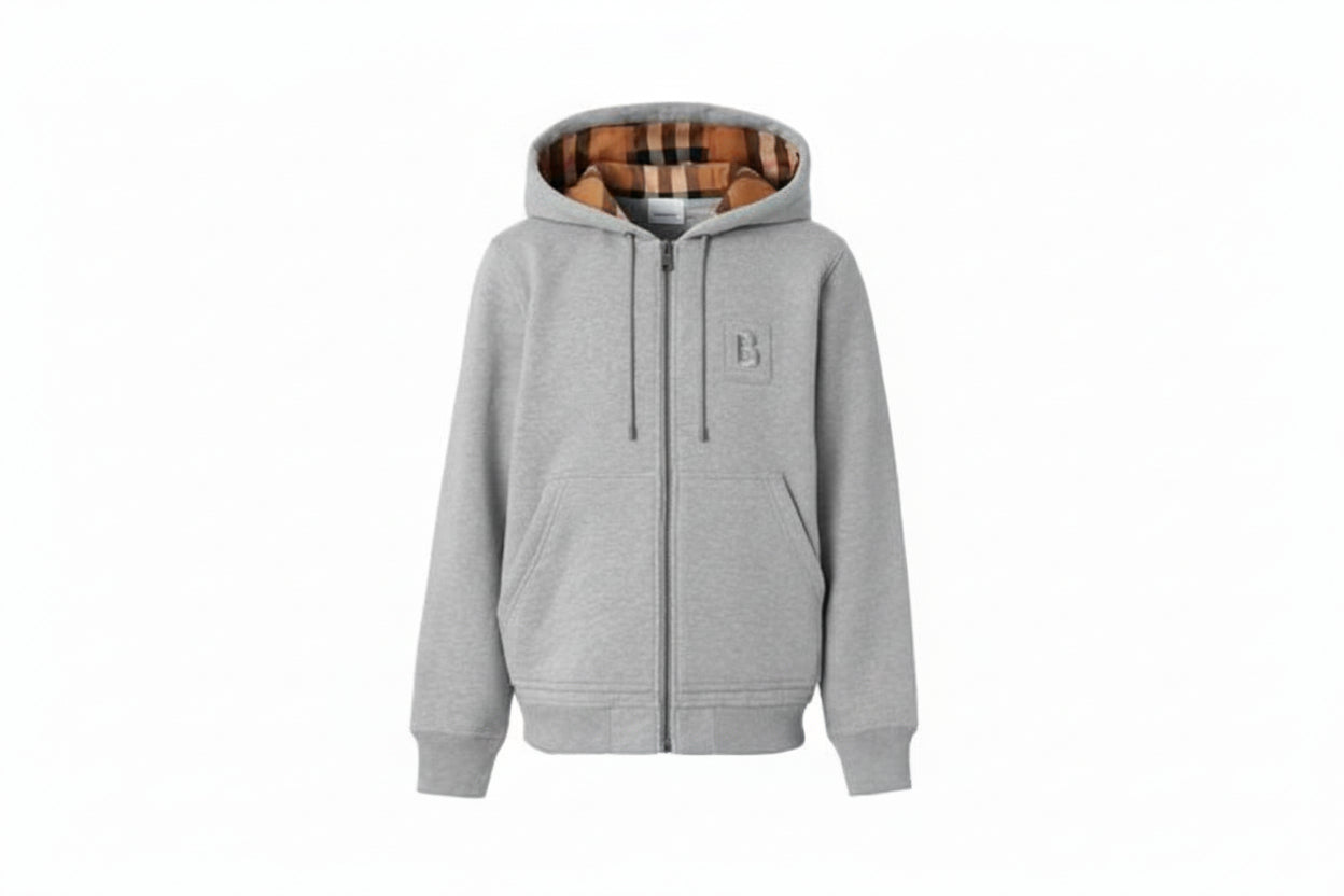 CHECK - ZIP HOODIE